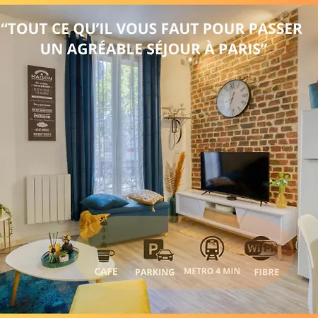 Appartement Escale à Paris Metro&Parking à Saint-Ouen  Extérieur photo